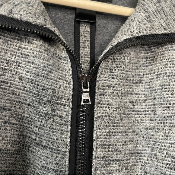 Ann Taylor Factory Gray Zip-up Blazer Jacket - Picture 3 of 6